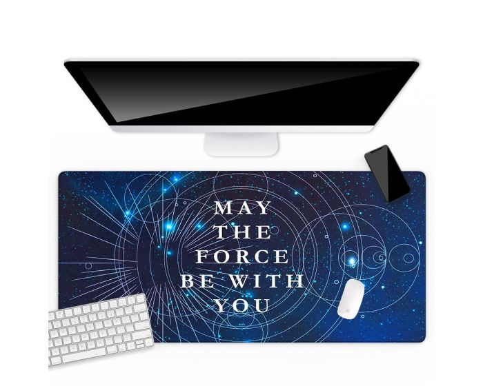 Star Wars Desk Mat (SWMPSW204) Αντιολισθητικό Mouse Pad 800x400mm - 013 May the Force be with You Navy Blue