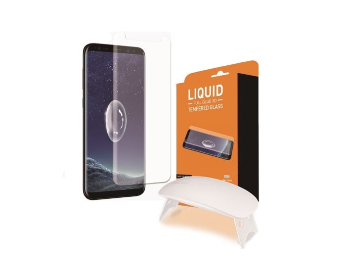T-MAX Glass (Liquid Dispersion Tech) Full Cover Tempered Glass Screen Protector (Samsung Galaxy S8)
