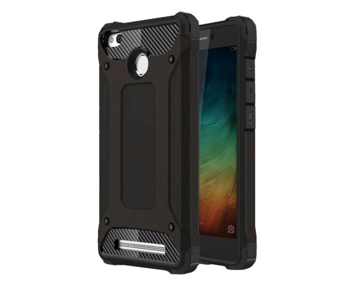 XCase Tech Armor Case Ανθεκτική Θήκη Black (Xiaomi Redmi 3S / 3S Pro)