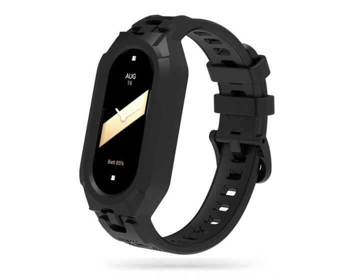 TECH-PROTECT Armour - Black - Λουράκι Σιλικόνης για Xiaomi Smart Band 8 / 8 NFC