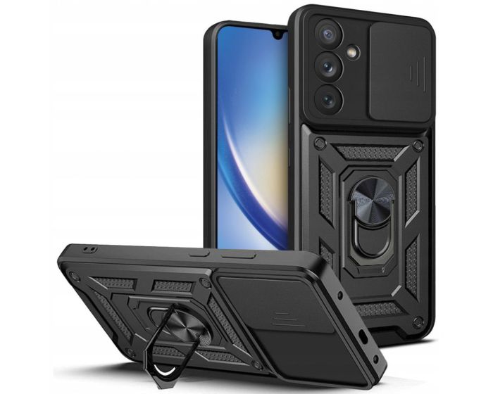 TECH-PROTECT Camshield Pro Hard Case Σκληρή Θήκη με Κάλυμμα Κάμερας - Black (Samsung Galaxy A34 5G)
