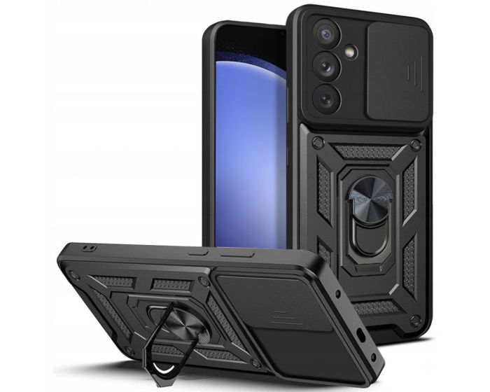 TECH-PROTECT Camshield Pro Hard Case Σκληρή Θήκη με Κάλυμμα Κάμερας - Black (Samsung Galaxy S23 FE)