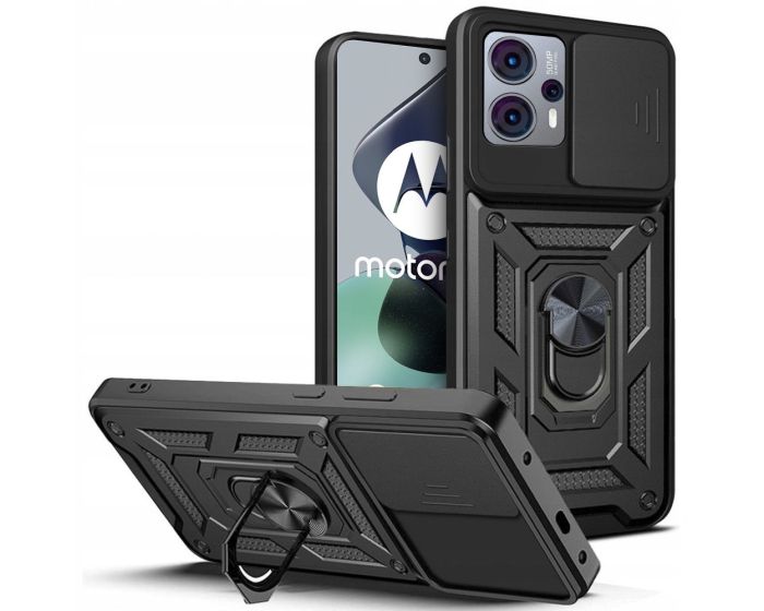 TECH-PROTECT Camshield Pro Hard Case Σκληρή Θήκη με Κάλυμμα Κάμερας - Black (Motorola Moto G13 / G23)