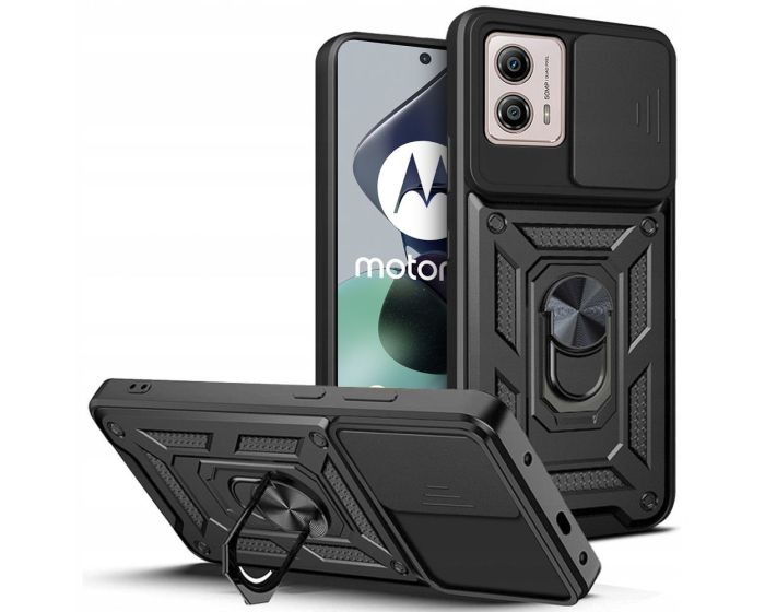 TECH-PROTECT Camshield Pro Hard Case Σκληρή Θήκη με Κάλυμμα Κάμερας - Black (Motorola Moto G53 5G)