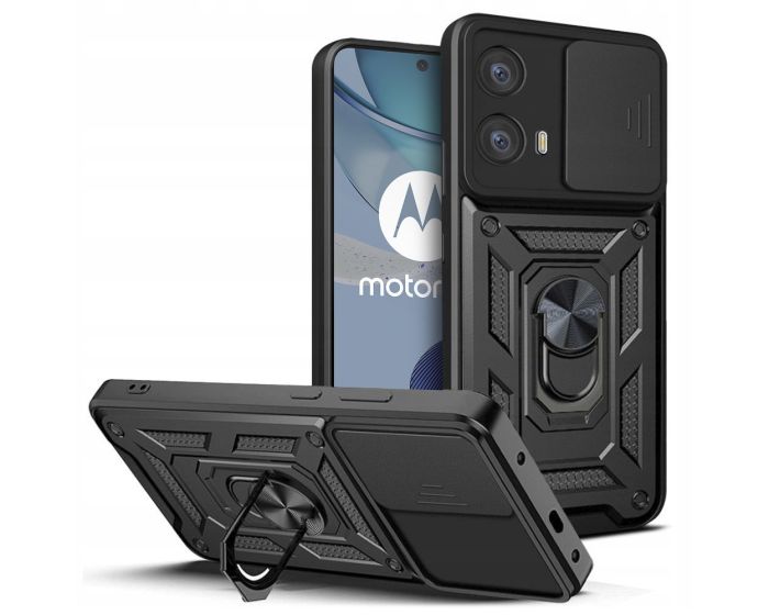 TECH-PROTECT Camshield Pro Hard Case Σκληρή Θήκη με Κάλυμμα Κάμερας - Black (Motorola Moto G73 5G)