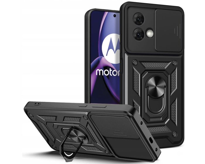 TECH-PROTECT Camshield Pro Hard Case Σκληρή Θήκη με Κάλυμμα Κάμερας - Black (Morotola Moto G84 5G)
