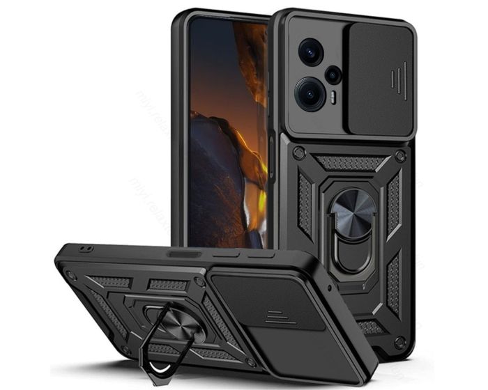 TECH-PROTECT Camshield Pro Hard Case Σκληρή Θήκη με Κάλυμμα Κάμερας - Black (Xiaomi Poco F5 5G)