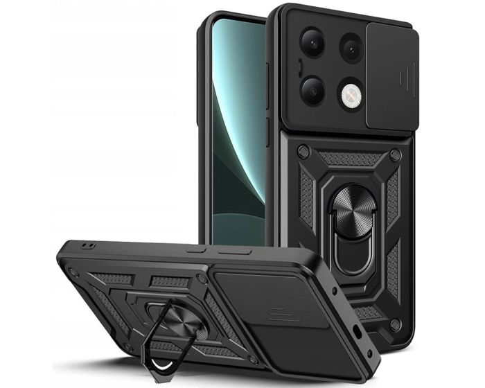 TECH-PROTECT Camshield Pro Hard Case Σκληρή Θήκη με Κάλυμμα Κάμερας - Black (Xiaomi Redmi Note 13 4G)