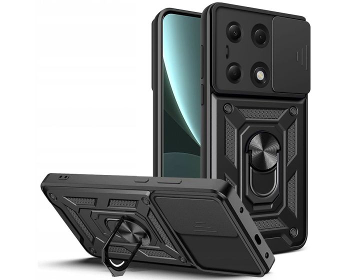 TECH-PROTECT Camshield Pro Hard Case Σκληρή Θήκη με Κάλυμμα Κάμερας - Black (Xiaomi Redmi Note 13 Pro 4G / Poco M6 Pro 4G)