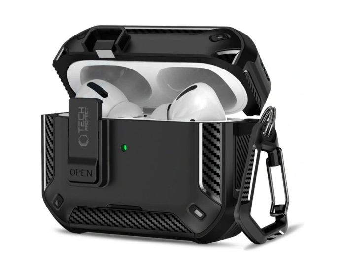 TECH-PROTECT Carbonox MagSafe Case Ανθεκτική Θήκη για Apple AirPods Pro 3 - Black