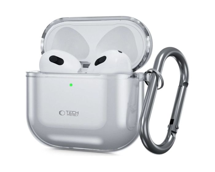 TECH-PROTECT Flexair Crystal Case Θήκη Σιλικόνης για Apple AirPods 4 - Gray - MT83110