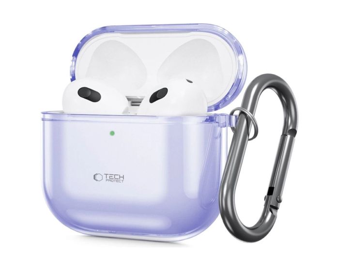 TECH-PROTECT Flexair Crystal Case Θήκη Σιλικόνης για Apple AirPods 4 - Purple - MT83112