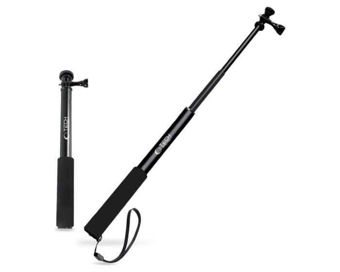 TECH-PROTECT GA100 Monopad & Selfie Stick Τηλεσκοπικός Βραχίονας για GoPro / DJI - Black - MT83121