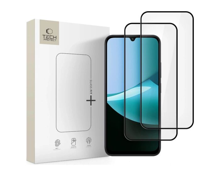 TECH-PROTECT Glass Fit+ Full Face Αντιχαρακτικό Γυαλί 9H Tempered Glass 2pcs Black (Xiaomi Redmi 15C 5G / Poco C85 5G) - MT83321