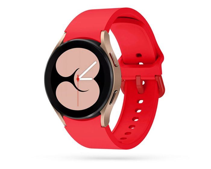 TECH-PROTECT Iconband - Coral Red - Λουράκι Σιλικόνης για Samsung Galaxy Watch 4 / 5 / 5 Pro / 6 (40/42/43/44/45/46/47mm)
