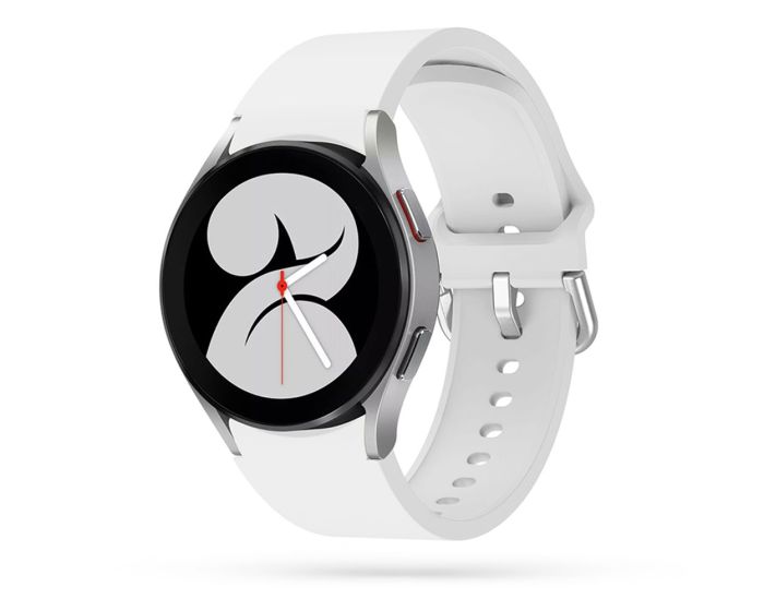 TECH-PROTECT Iconband - White - Λουράκι Σιλικόνης για Samsung Galaxy Watch 4 / 5 / 5 Pro /6 / 7 / FE (40/42/43/44/45/46/47mm)