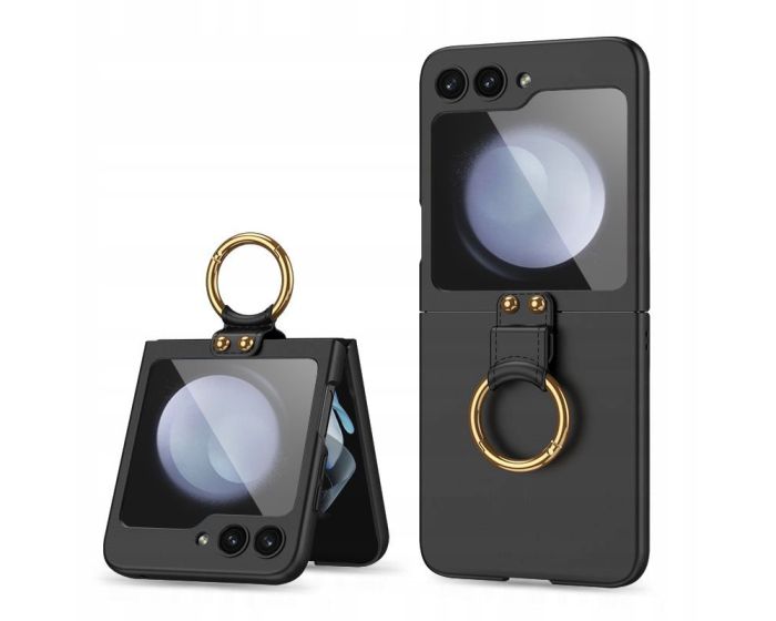 TECH-PROTECT Icon Ring Holder Case Black (Samsung Galaxy Z Flip5)