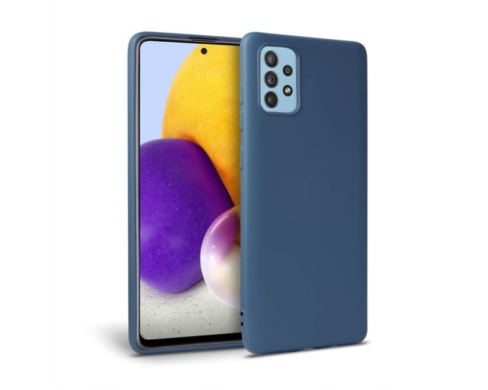 TECH-PROTECT Icon Soft Touch Silicone Case Blue (Samsung Galaxy A72 4G / 5G)