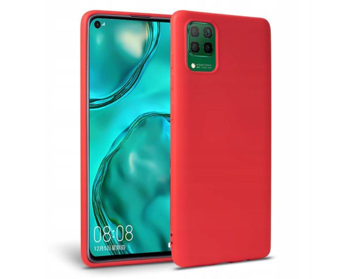 TECH-PROTECT Icon Soft Touch Silicone Case Red (Huawei P40 Lite)
