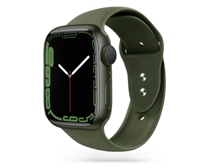 TECH-PROTECT Iconband - Army Green - Λουράκι Σιλικόνης για Apple Watch 38/40/41mm (1/2/3/4/5/6/7/8/9/SE)
