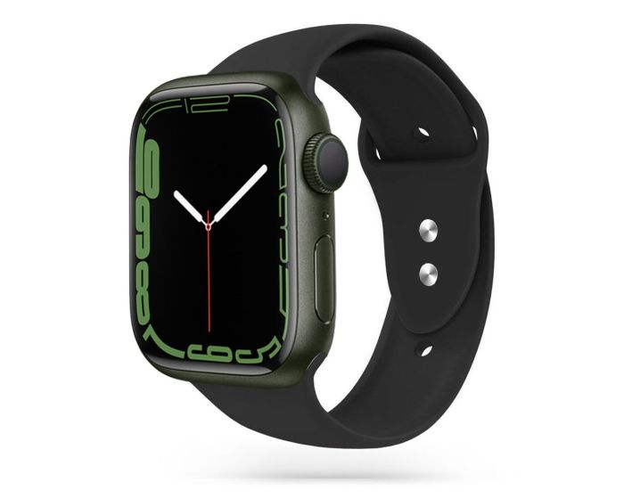 TECH-PROTECT Iconband - Black - Λουράκι Σιλικόνης για Apple Watch 42/44/45mm (1/2/3/4/5/6/7/SE)