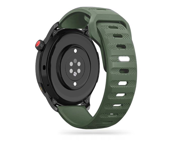 TECH-PROTECT Iconband Line - Army Green - Λουράκι Σιλικόνης για Samsung Galaxy Watch 4 / 5 / 5 Pro / 6 (40/42/43/44/45/46/47mm)