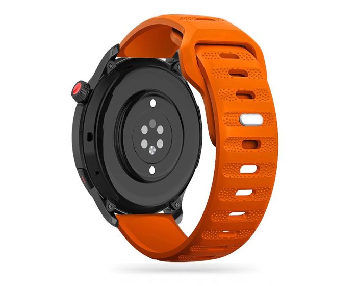TECH-PROTECT Iconband Line - Orange - Λουράκι Σιλικόνης για Samsung Galaxy Watch 4 / 5 / 5 Pro / 6 (40/42/43/44/45/46/47mm)