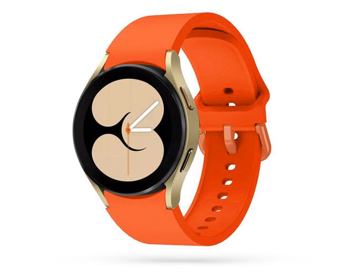 TECH-PROTECT Iconband - Orange - Λουράκι Σιλικόνης για Samsung Galaxy Watch 4 / 5 / 5 Pro / 6 (40/42/43/44/45/46/47mm)