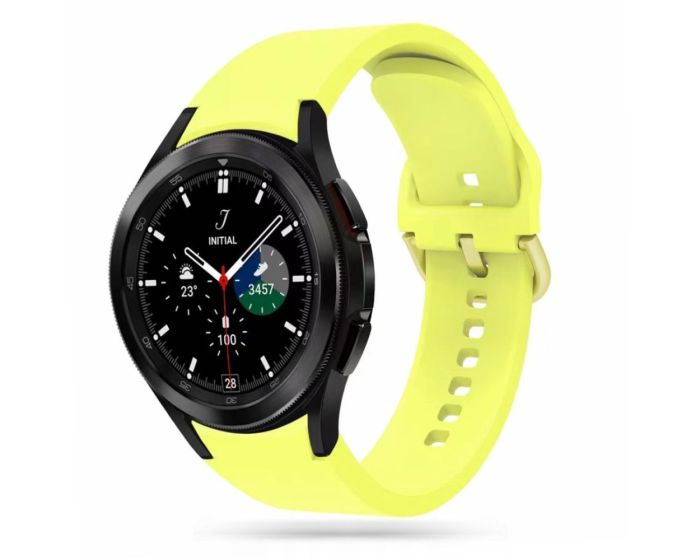 TECH-PROTECT Iconband - Yellow - Λουράκι Σιλικόνης για Samsung Galaxy Watch 4 / 5 / 5 Pro / 6 (40/42/43/44/45/46/47mm)