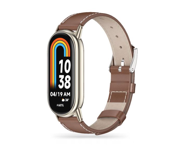 TECH-PROTECT Leatherfit Watch Band Brown για Xiaomi Smart Band 8 / 8 NFC