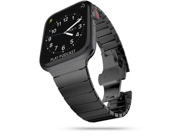 TECH-PROTECT Linkband Watch Bracelet Black για Apple Watch 42/44/45/49mm (1/2/3/4/5/6/7/8/9/SE/ULTRA)