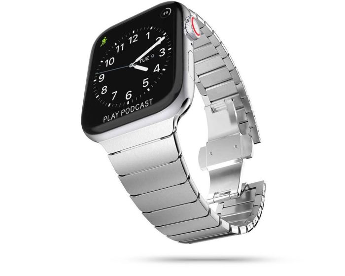 TECH-PROTECT Linkband Watch Bracelet Silver για Apple Watch 42/44/45/49mm (1/2/3/4/5/6/7/8/9/SE/ULTRA)