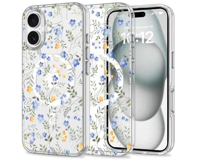 TECH-PROTECT MagMood Magsafe Case Θήκη Σιλικόνης Spring Flowers (iPhone 16)