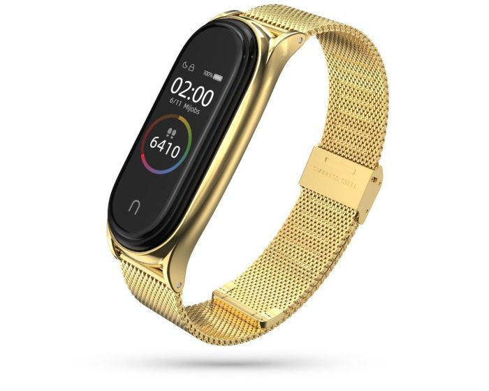 TECH-PROTECT Milanese Stainless Steel Watch Strap Gold για Xiaomi Mi Band 7