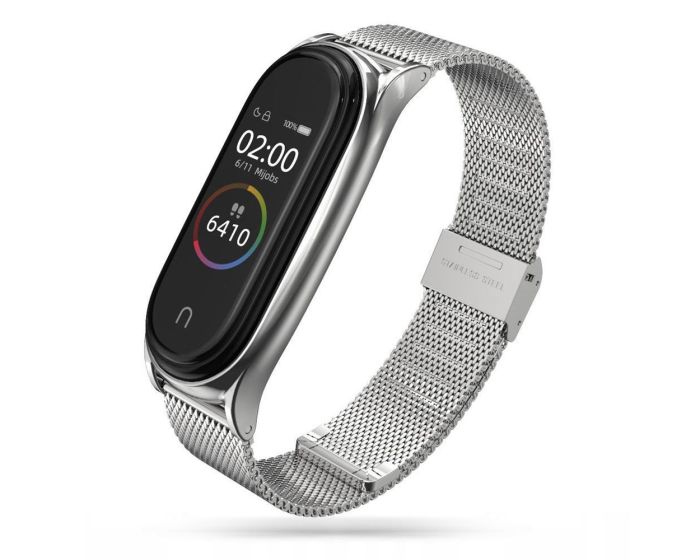 TECH-PROTECT Milanese Stainless Steel Watch Strap Silver για Xiaomi Mi Band 7