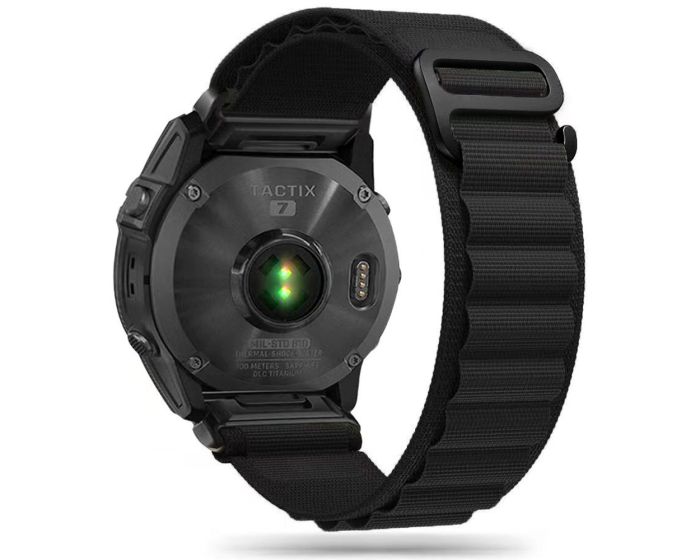 TECH-PROTECT Nylon Pro - Black - Υφασμάτινο Λουράκι για Garmin Fenix 3 / 5X / 3HR / 5X Plus / 6X / 6X Pro / 7X