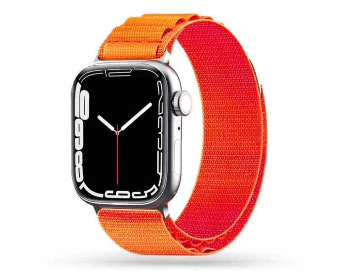 TECH-PROTECT Nylon Pro - Orange - Υφασμάτινο Λουράκι για Apple Watch 44/45/46/49mm (4/5/6/7/8/9/10/11/SE/ULTRA 1/2/3) - MT63837