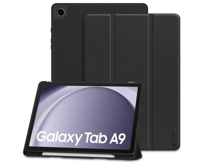 TECH-PROTECT SC Pen Smart Cover Case με δυνατότητα Stand - Black (Samsung Galaxy Tab A9 8.7)