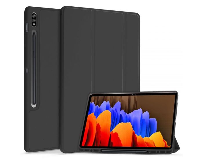 TECH-PROTECT SC Pen Smart Cover Case με δυνατότητα Stand - Black (Samsung Galaxy Tab S7 FE 5G 12.4)