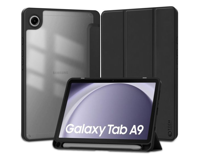 TECH-PROTECT SC Pen Hybrid Smart Cover Case με δυνατότητα Stand - Black (Samsung Galaxy Tab A9 8.7)