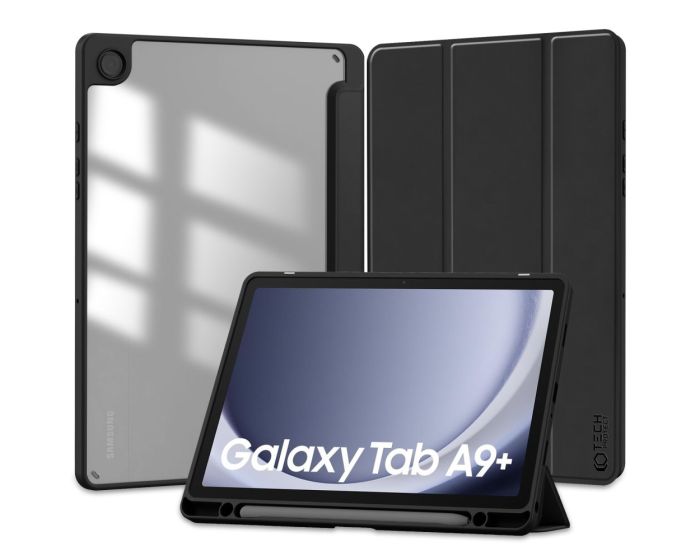 TECH-PROTECT SC Pen Hybrid Smart Cover Case με δυνατότητα Stand - Black (Samsung Galaxy Tab A9 Plus 11.0)