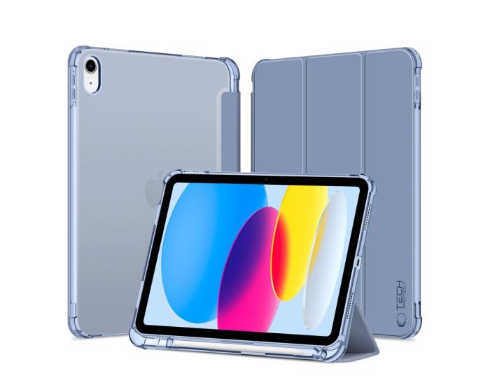 TECH-PROTECT SC Pen Hybrid Smart Cover Case με δυνατότητα Stand - Crystal Blue (iPad 10.9 2022 / 11 2025)