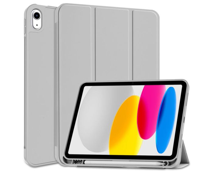 TECH-PROTECT SC Pen Smart Cover Case με δυνατότητα Stand - Grey (iPad 10.9 2022)