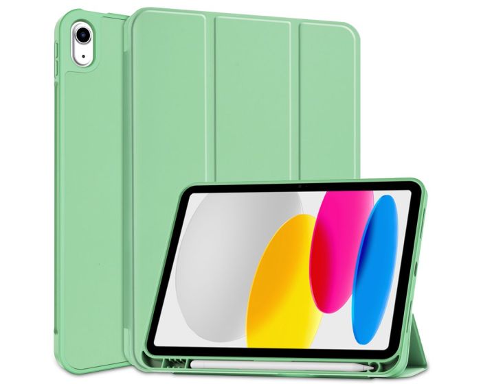 TECH-PROTECT SC Pen Smart Cover Case με δυνατότητα Stand - Matcha Green (iPad 10.9 2022)