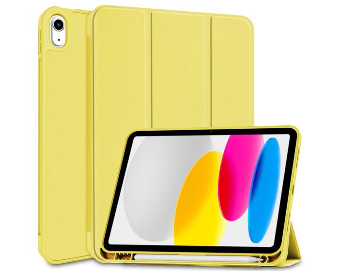 TECH-PROTECT SC Pen Smart Cover Case με δυνατότητα Stand - Yellow (iPad 10.9 2022)