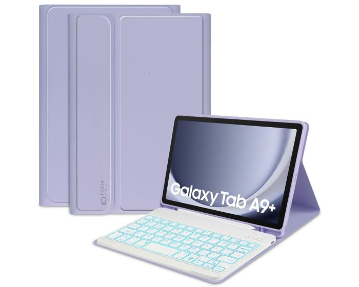 TECH-PROTECT SC Pen Smart Cover Case with Keyboard με δυνατότητα Stand - Violet (Samsung Galaxy Tab A9 Plus 11.0)