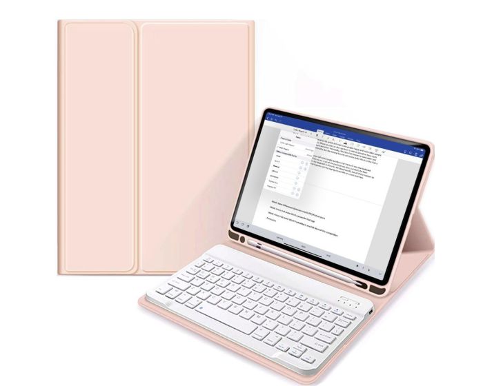 TECH-PROTECT SC Pen Smart Cover Case with Keyboard με δυνατότητα Stand - Pink (iPad 10.9 2022)