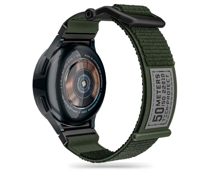 TECH-PROTECT Scout Strap - Military Green - Nylon Λουράκι για Samsung Galaxy Watch 4 / 5 / 5 Pro / 6