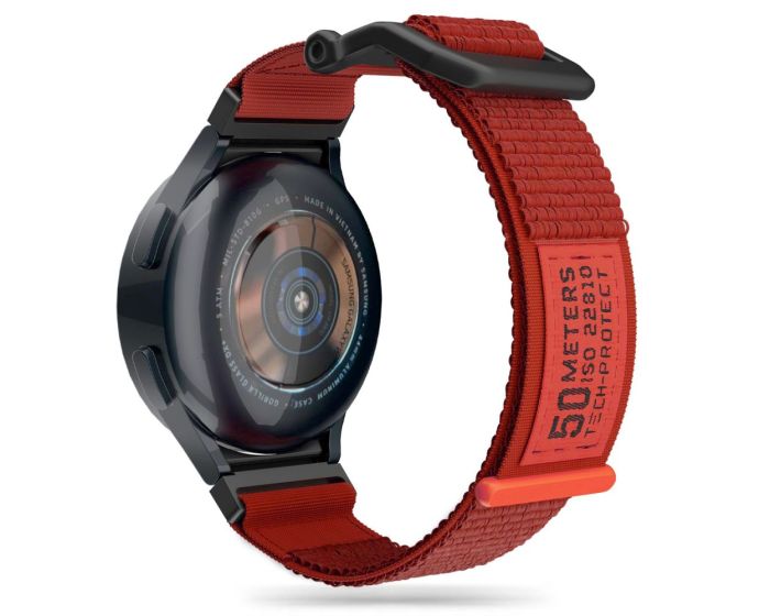 TECH-PROTECT Scout Strap - Orange - Nylon Λουράκι για Samsung Galaxy Watch 4 / 5 / 5 Pro / 6 / 7 / FE