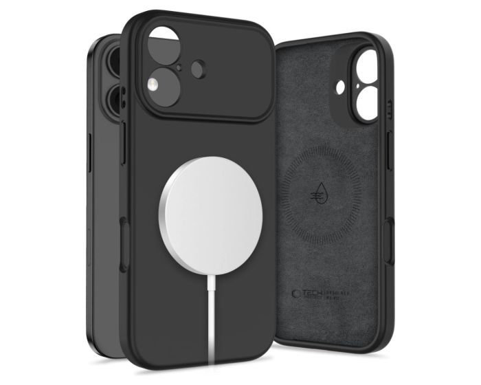 TECH-PROTECT Silicone MagSafe Case Θήκη Σιλικόνης Black (iPhone 17) - MT79565